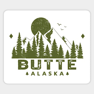 Butte Alaska Mountain Souvenir Magnet